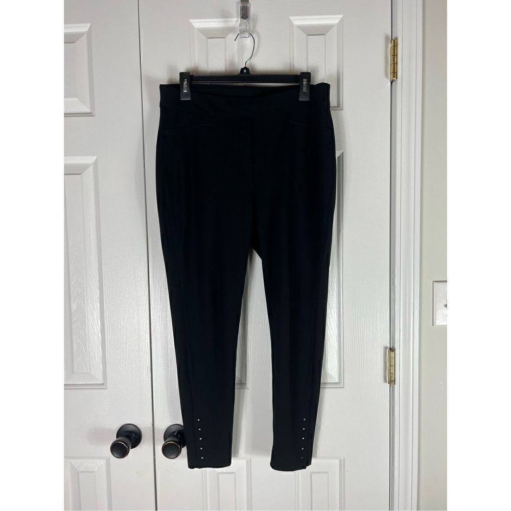 Chicos Womens Black Pants Size 2R L/12